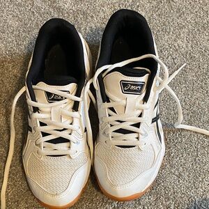 Asics White and Black Athletic Shoes- Pickleball or Tennis